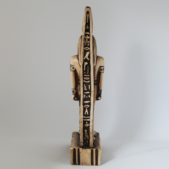 Egyptian god Horus Statue Son of the Pharoah made in Egypt 9.5" tall - Picture 5 of 10